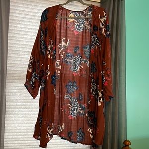 womens floral kimono